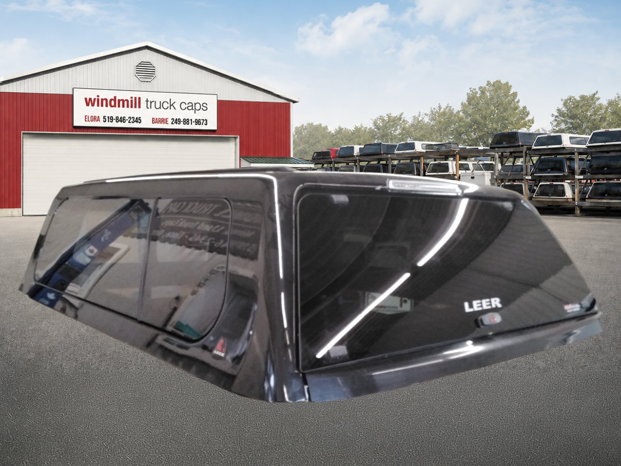 2020 - 2027 GMC Sierra HD 2500/3500 6'9 Black Leer100XL Truck Cap 2 2020 - 2027 GMC Sierra HD 2500/3500 6'9 Black Leer100XL Truck Cap - Image 2