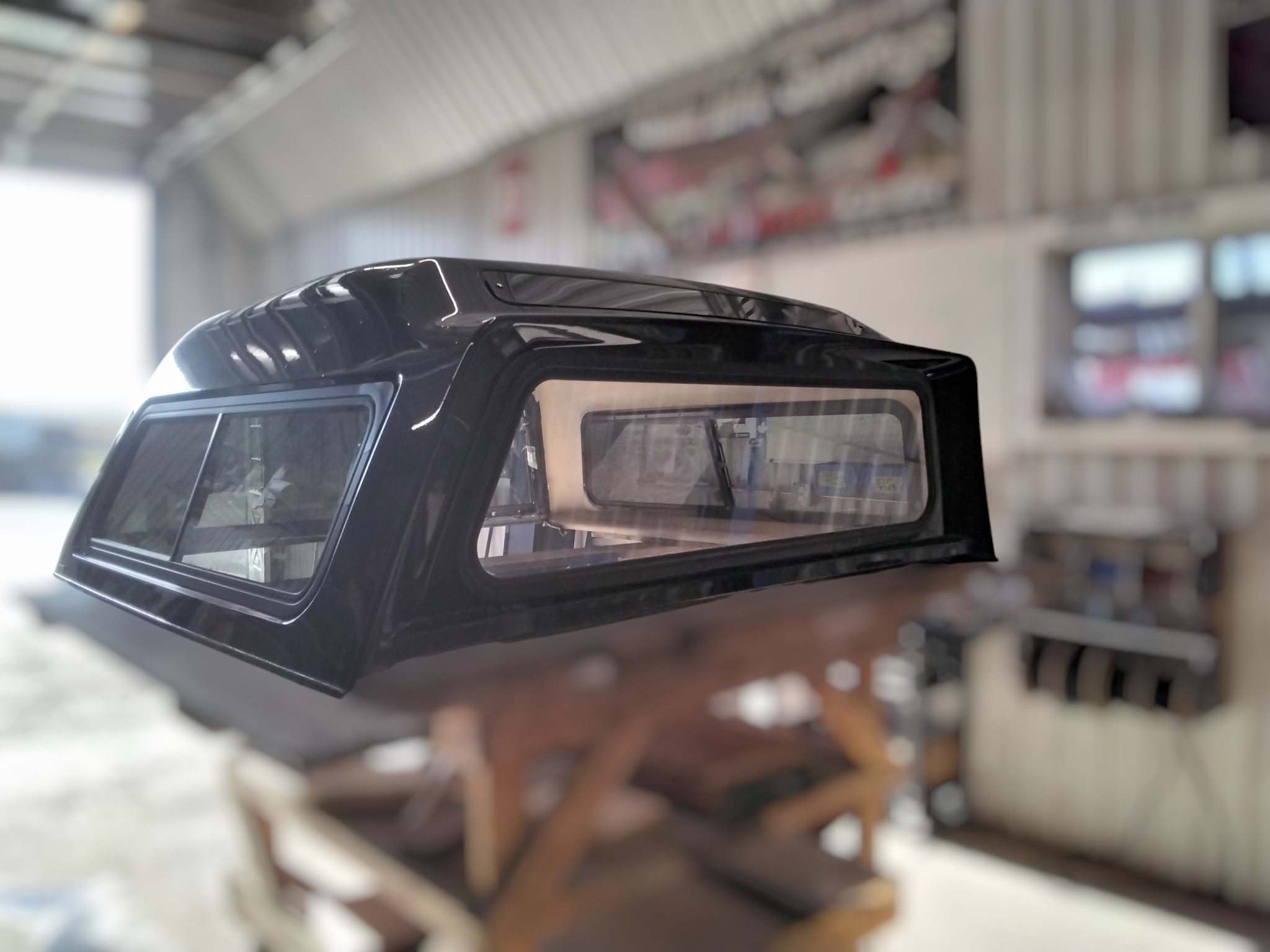 2015 - 2020 Ford F150 5'6 G1 Shadow Black ARE Truck Cap 4 2015 - 2020 Ford F150 5'6 G1 Shadow Black ARE Truck Cap - Image 4
