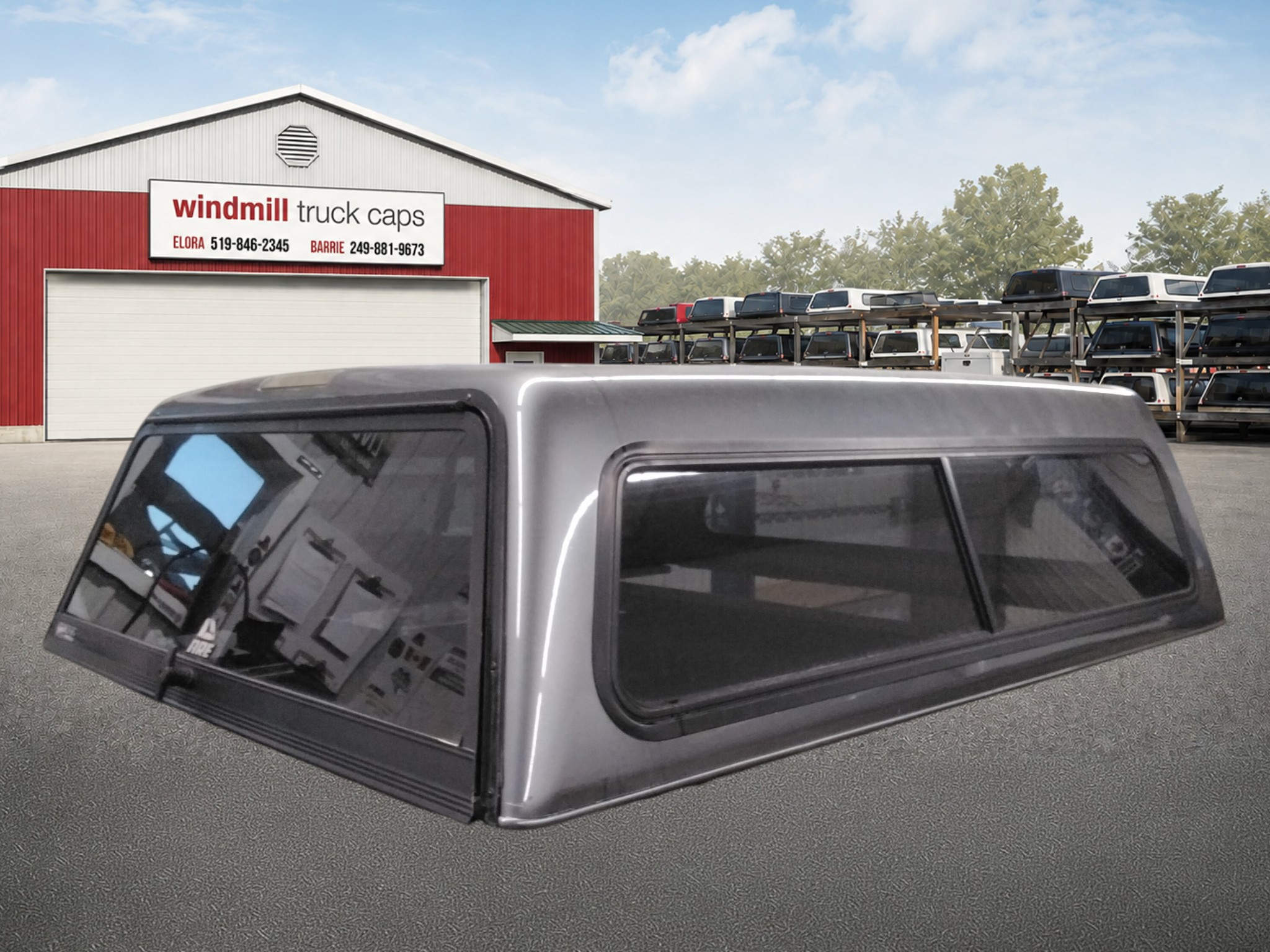 2002 - 2008 Dodge Ram 6'4 PDM Grey ARE Truck Cap 2 2002 - 2008 Dodge Ram 6'4 PDM Grey ARE Truck Cap - Image 2