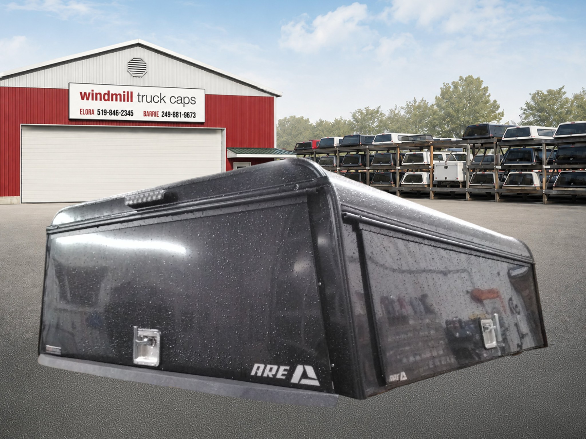2022 - 2027 Nissan Frontier 6'2 Black ARE Contractor Truck Cap 2 2022 - 2027 Nissan Frontier 6'2 Black ARE Contractor Truck Cap - Image 2