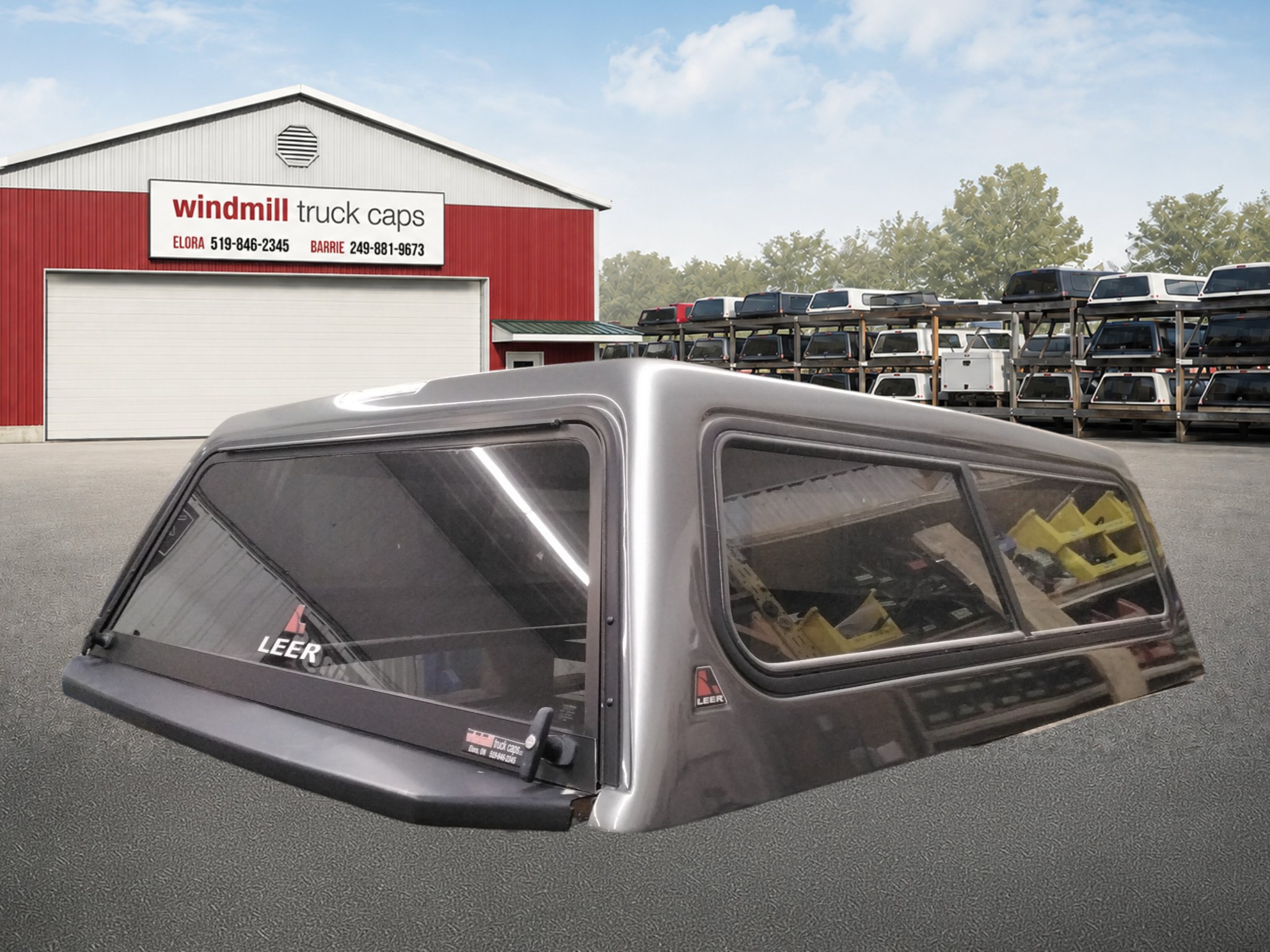 2013 - 2015 Nissan Titan 6'6 KAD Grey Leer100R Truck Cap 2 2013 - 2015 Nissan Titan 6'6 KAD Grey Leer100R Truck Cap - Image 2