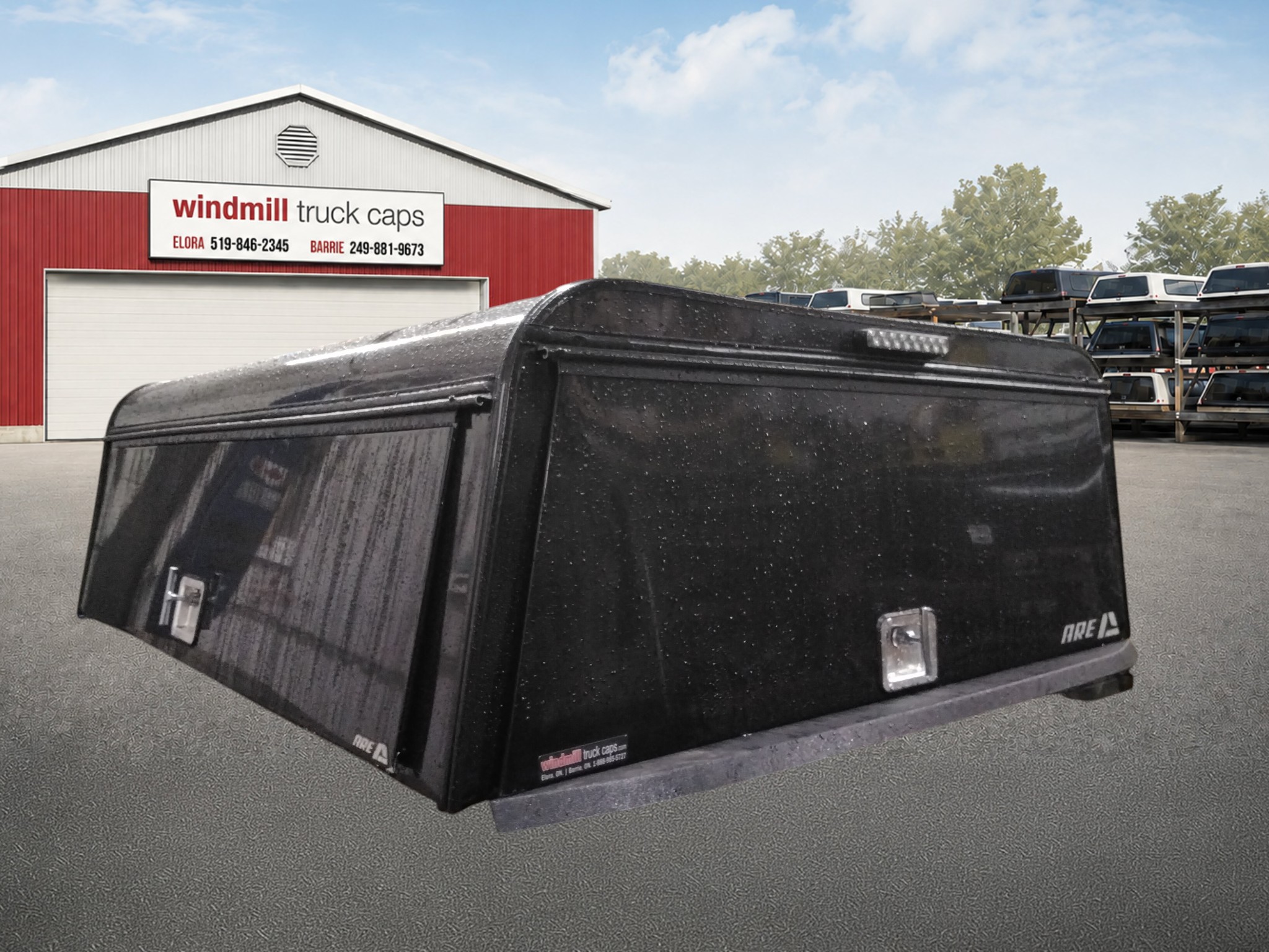 2022 - 2026 Nissan Frontier 6'2 Black ARE Contractor Truck Cap 2 2022 - 2026 Nissan Frontier 6'2 Black ARE Contractor Truck Cap - Image 2