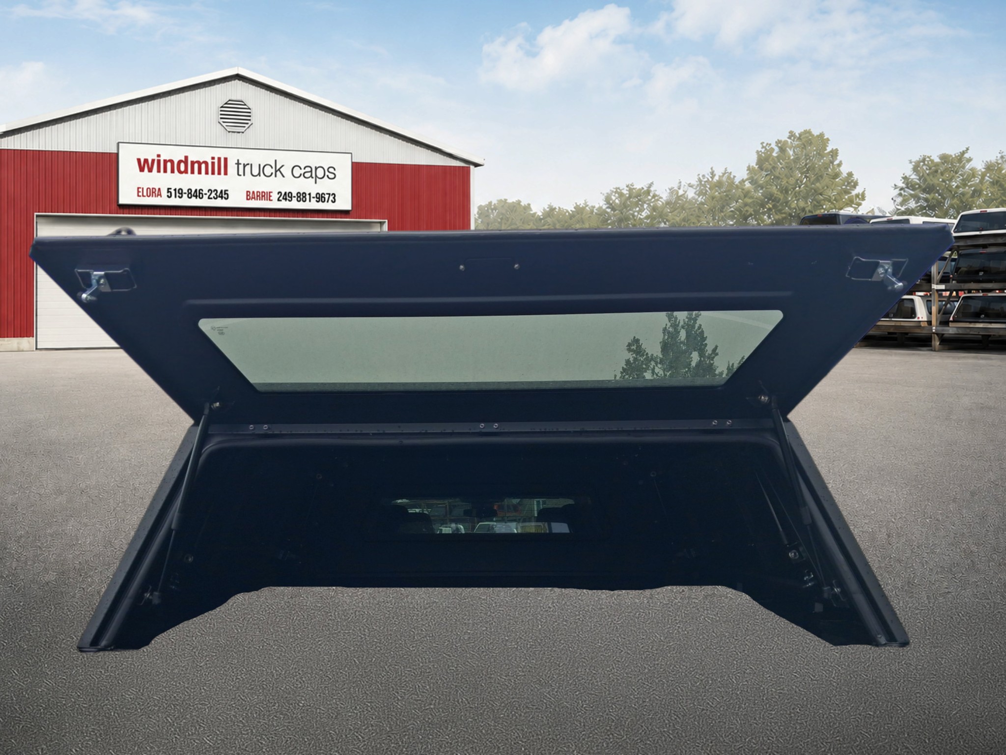 6'6 Atlas Black Matte Aluminum Truck Cap with solid Molle Sides 4 6'6 Atlas Black Matte Aluminum Truck Cap with solid Molle Sides - Image 4