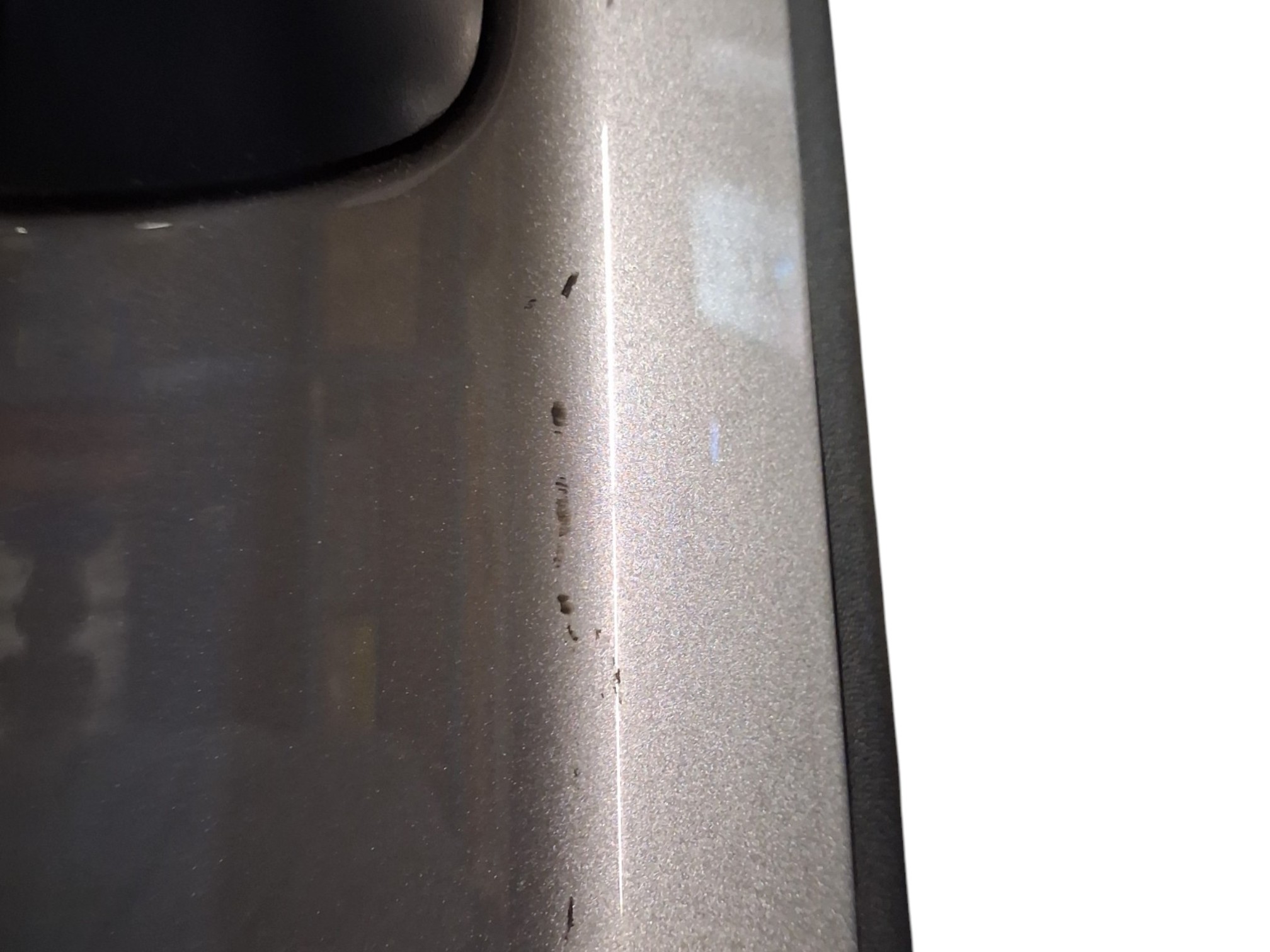 Dodge Ram 1500 New Body Style Silver Tailgate with Light and Camera Hole 2 Dodge Ram 1500 New Body Style Silver Tailgate with Light and Camera Hole - Image 2