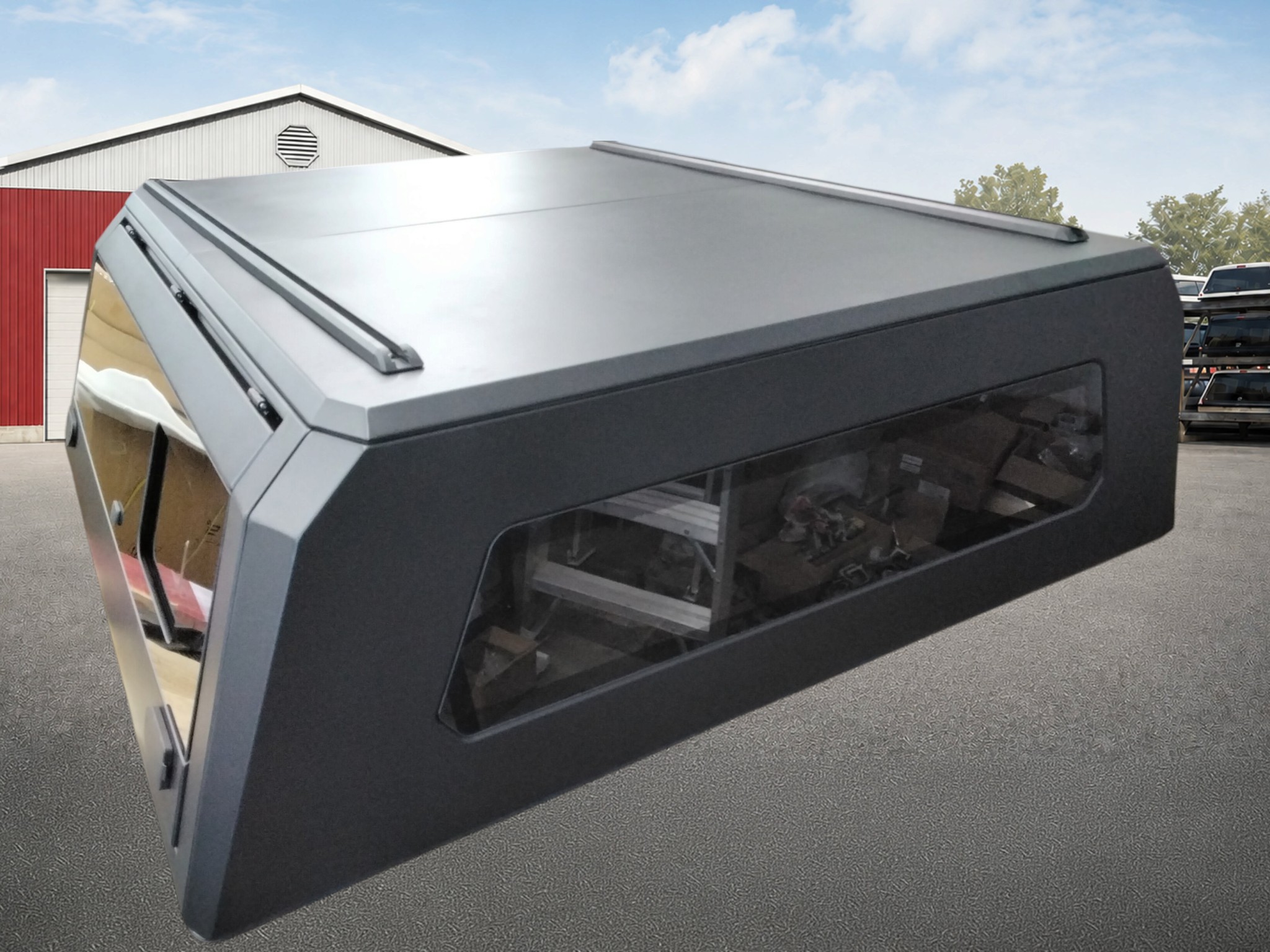 2019 - 2026 Chevrolet Silverado or GMC Sierra 1500 5'8 Matte Black Aluminum Atlas Truck Cap 6 2019 - 2026 Chevrolet Silverado or GMC Sierra 1500 5'8 Matte Black Aluminum Atlas Truck Cap - Image 6